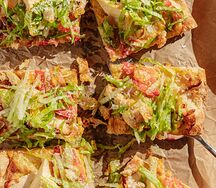 Пицца Цезарь с курой