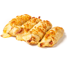 Рогалики с ветчиной