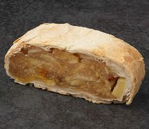 Яблочный штрудель из слоеного теста Blatterteig Apfelstrudel