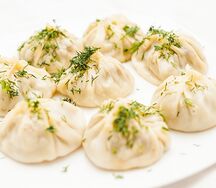 Манты паровые с мясом