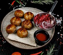 Шашлык из шампиньонов