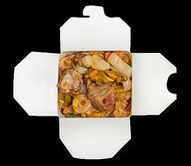 Вок Морской коктейль с овощами