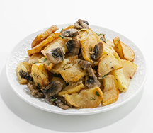Картофель жареный с грибами