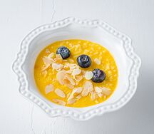 Рисовая каша с тыквенным муссом