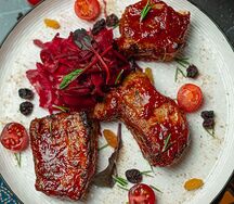 Свиные ребрышки в маринаде