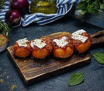 Лукумадес с сыром фета