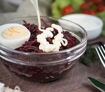 Салат из свеклы с яйцом и майонезом