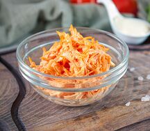 Салат морковь с чесноком и майонезом