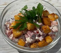 Салат с красной фасолью