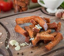 Гренки с чесноком