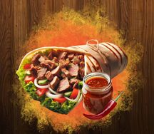 Мексиканская шаурма в лаваше