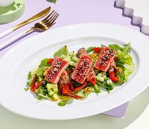 Салат с тунцом и говядиной