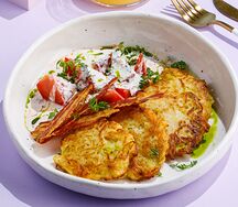 Картофельные драники с беконом