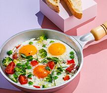 Яичница с помидорами