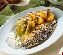 Филе скумбрии на гриле