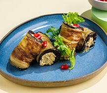 Рулетики из баклажанов по-грузински