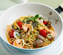 Спагетти с морепродуктами