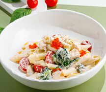 Паста с лососем