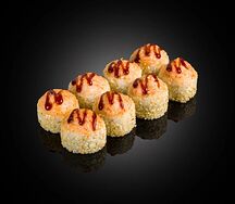Вкусный запеченный ролл