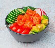 Поке с Лососем и с Красной Икрой