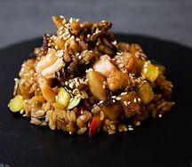 Тяхан с морепродуктами