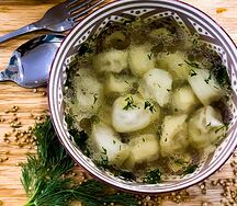 Чучвара белый бульон