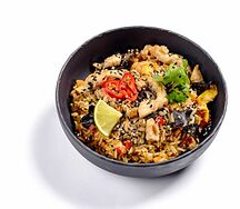 Вок с рисом и курицей