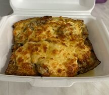 Баклажанные лодочки с мясом