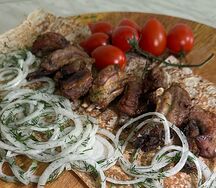 Шашлык из свиной шеи
