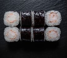 Мини-ролл с креветкой