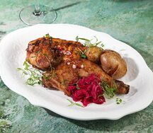 Полцыпленка табака в пряной глазури из аджики