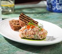 Форшмак из форели и сельди