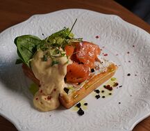 Вафля картофельная с форелью