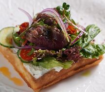 Вафля картофельная с ростбифом