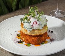 Котлета из индейки с картофельным крокетом