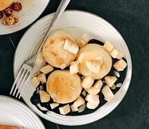 Сырники с шоколадом и бананом