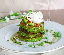 Зеленые оладьи