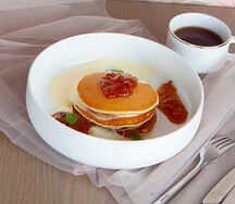 Панкейки с вареньем из инжира