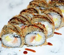 Темпура манго-тунец