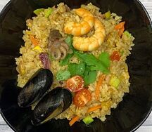 Жареный рис с морепродуктами