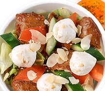 Салат с жареной курицей по-итальянски