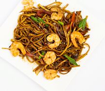 Wok Лапша с креветками