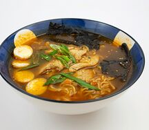 Рамен с креветками
