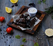 Ржаные гренки с чесночным соусом