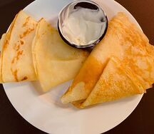 Блины с творогом