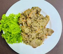 Печень в сметане