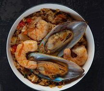 Тяхан с морепродуктами