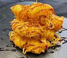 Креветки в нитях катаифи