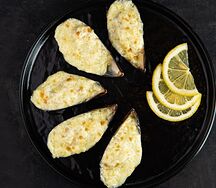 Мидии в сырно-сливочном соусе