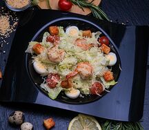 Салат Цезарь сан с креветками